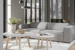 Rowico Home Soffbord 'Taransay' Runt 90cm - Beige/Vitpigmenterad