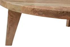 Vintage Soffbord Runt 65cm - Natur