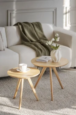 Rowico Home Soffbord 'Yumi' 2 delar - Ek