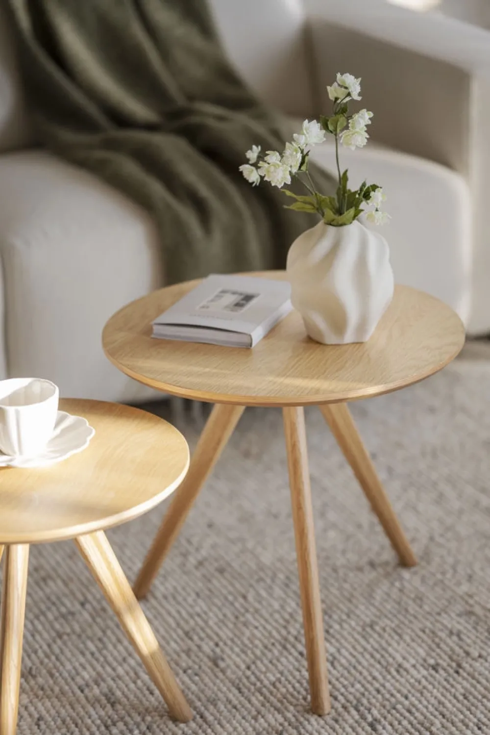 Rowico Home Soffbord 'Yumi' 2 delar - Ek