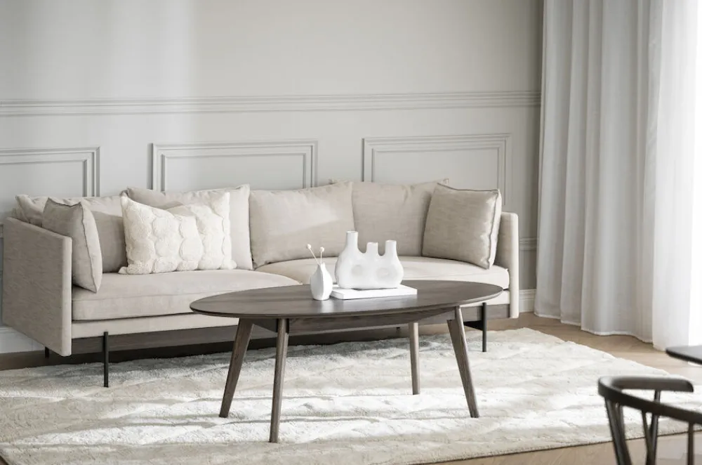 Rowico Home Soffbord 'Yumi' 130x65cm - Brun