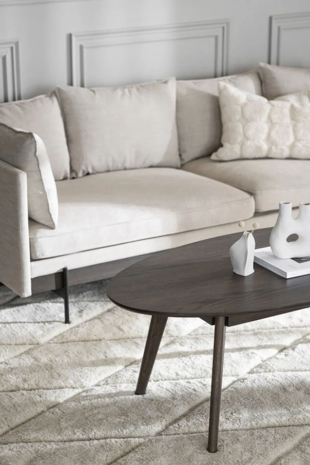 Rowico Home Soffbord 'Yumi' 130x65cm - Brun