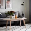 Rowico Home Soffbord 'Yumi' 130x65cm - Vitpigmenterad