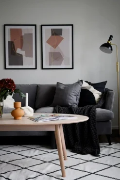 Rowico Home Soffbord 'Yumi' 130x65cm - Vitpigmenterad