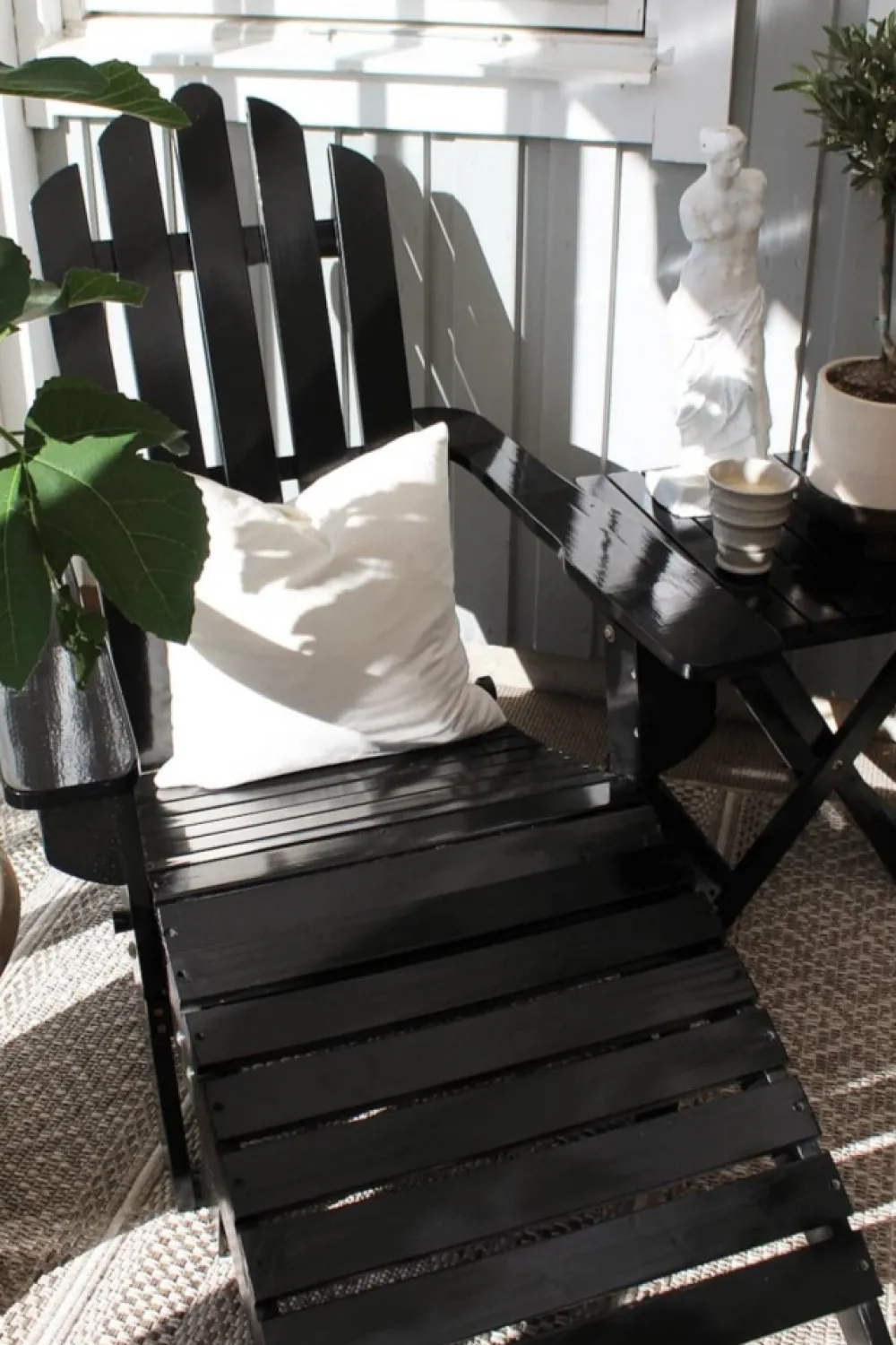 Garden Prestige Solstol 'Lounge' - Svart