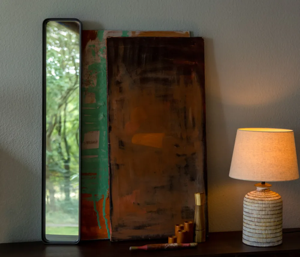 Dutchbone Spegel 'Black Beam' - Svart