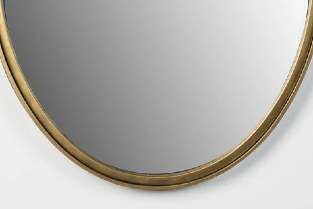 Reforma Spegel 'Matz' Oval - Antik mässing