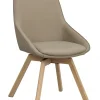 Rowico Home Stol 'Alison' Läder - Beige/ek
