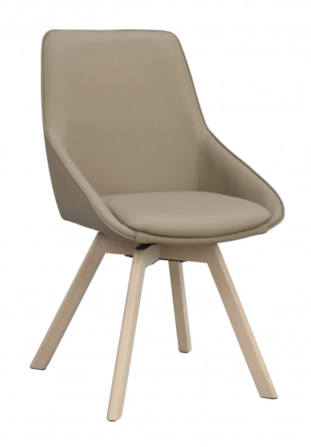 Rowico Home Stol 'Alison' Läder - Beige/vitpigmenterad