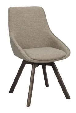 Rowico Home Stol 'Alison' - Mörkbeige/Ek