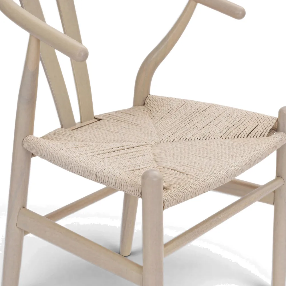 Reforma Stol 'Alta' - Beige/Vit pigmenterad