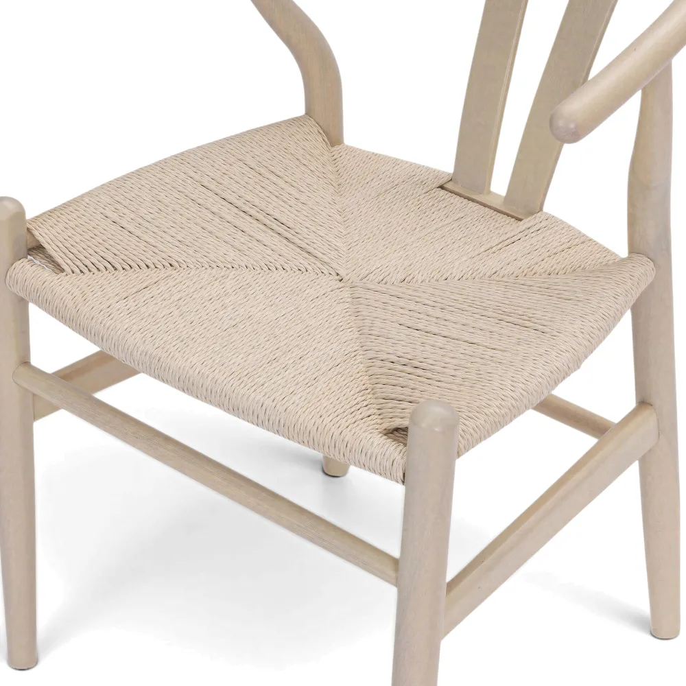 Reforma Stol 'Alta' - Beige/Vit pigmenterad