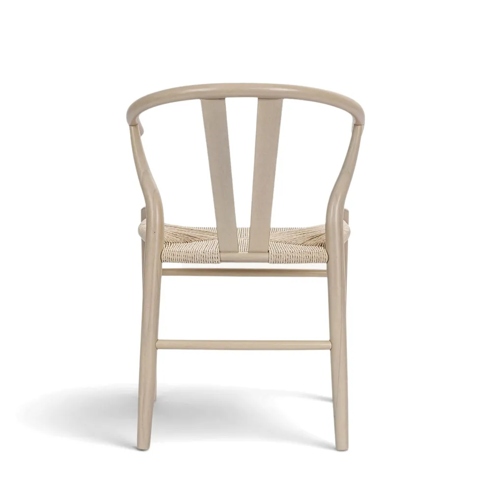 Reforma Stol 'Alta' - Beige/Vit pigmenterad