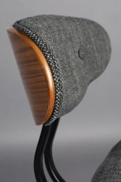 Dutchbone Stol 'Blackwood' - Grå
