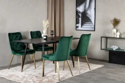 Reforma Stol 'Elverum Deluxe' - Grön/Mässing