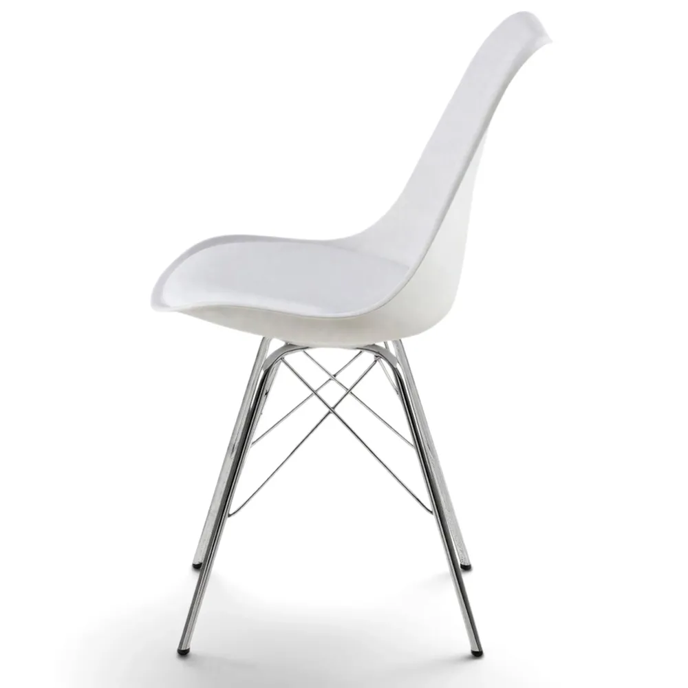 Reforma Stol 'Eris' - Vit/Silver