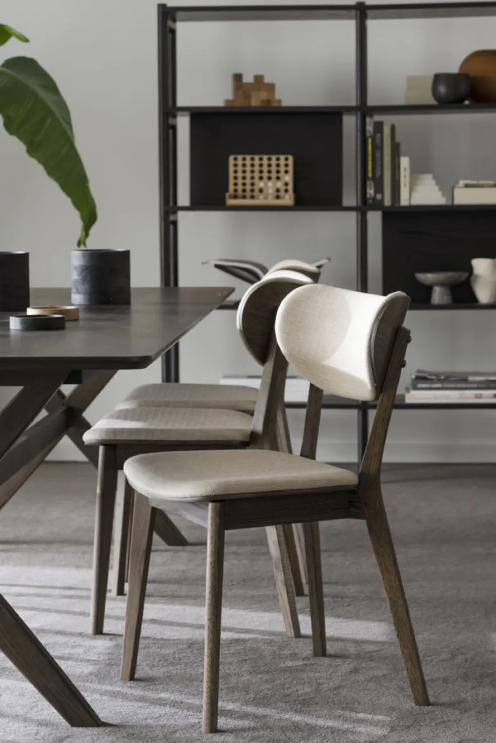 Rowico Home Stol 'Kato' - Brun/ Beige