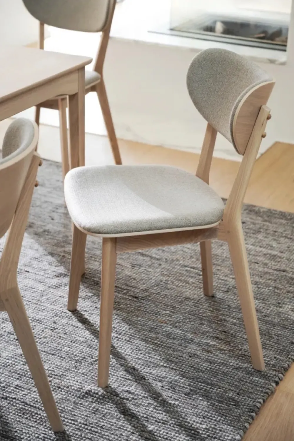 Rowico Home Stol 'Kato' - Grå/beige/vitpigmenterad