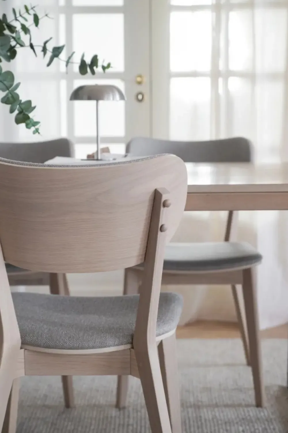 Rowico Home Stol 'Kato' - Grå/beige/vitpigmenterad