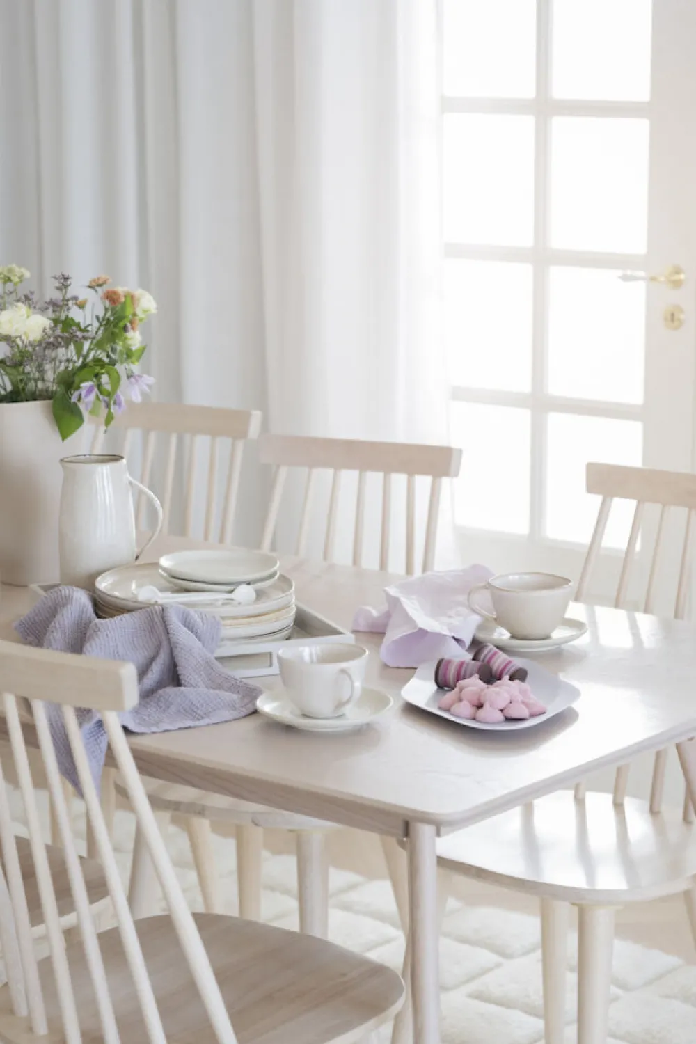 Rowico Home Stol 'Lotta' - Vitpigmenterad