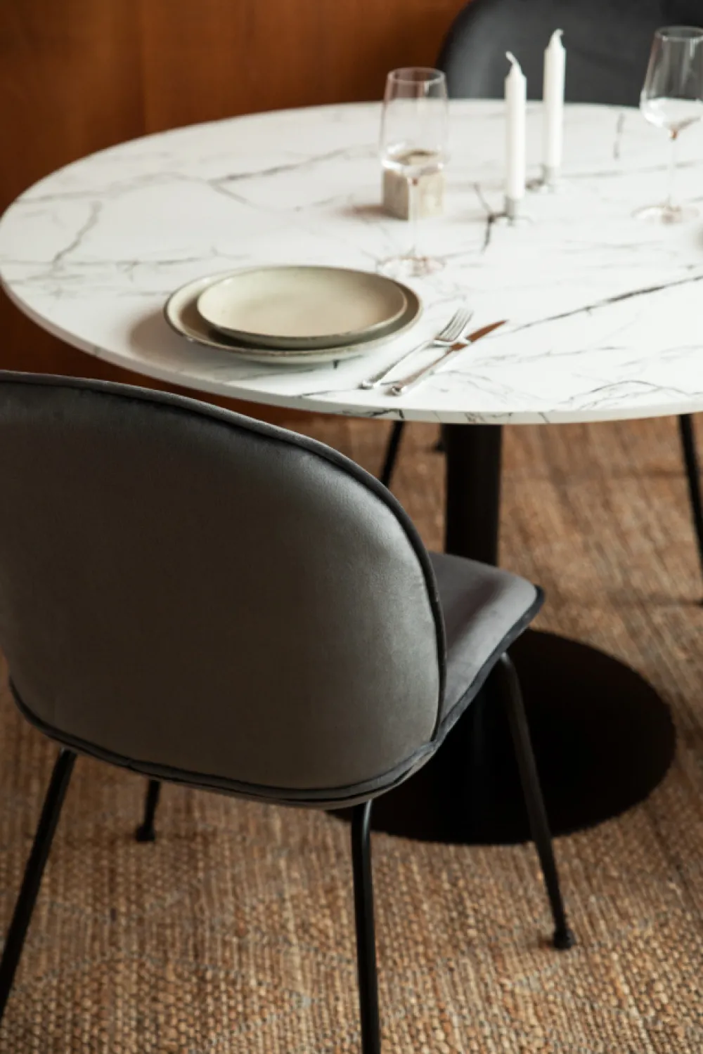 KDESIGN Stol 'Lux' - Grå/Svart