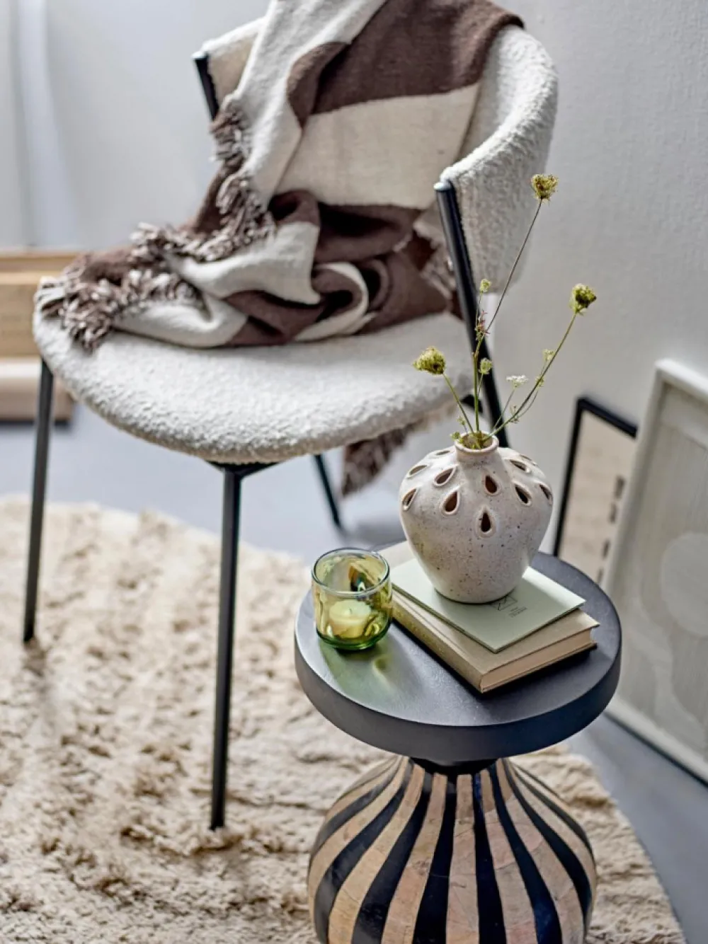 Bloomingville Stol 'Marlo' - Vit