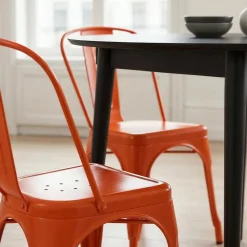 KDESIGN Stol 'Montmartre' - Orange lack