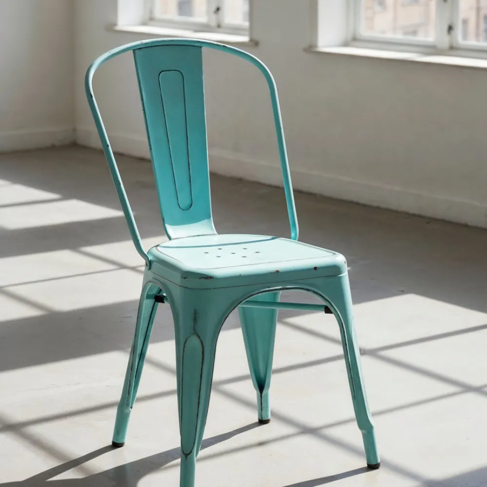 KDESIGN Stol 'Montmartre' - Vintage turkos