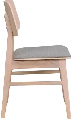Rowico Home Stol 'Nagano' - Vit pigmenterad ek/Ljusgrå