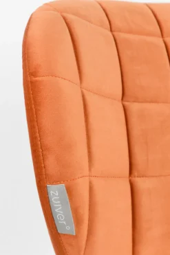 Zuiver Stol 'Omg' - Sammet/Orange