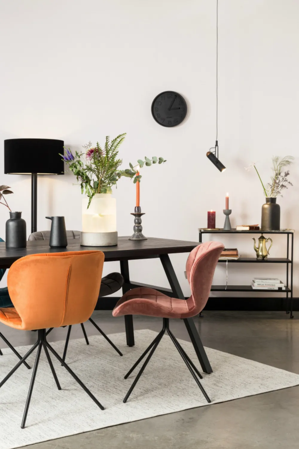 Zuiver Stol 'Omg' - Sammet/Orange