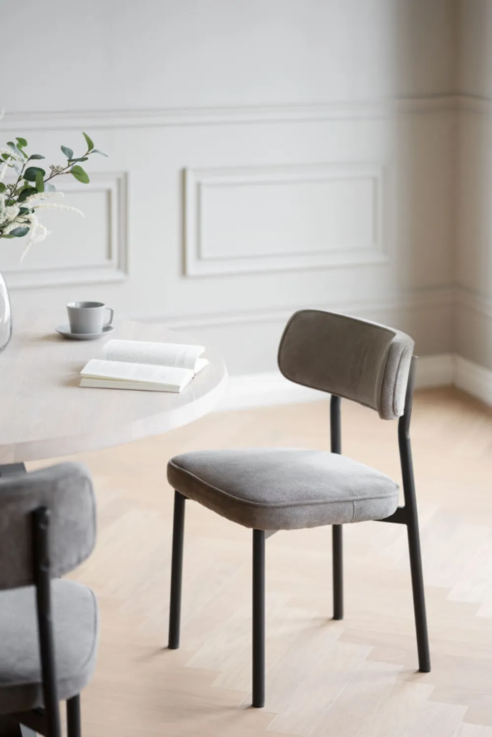 Rowico Home Stol 'Paisley' - Gråbrun/Svart