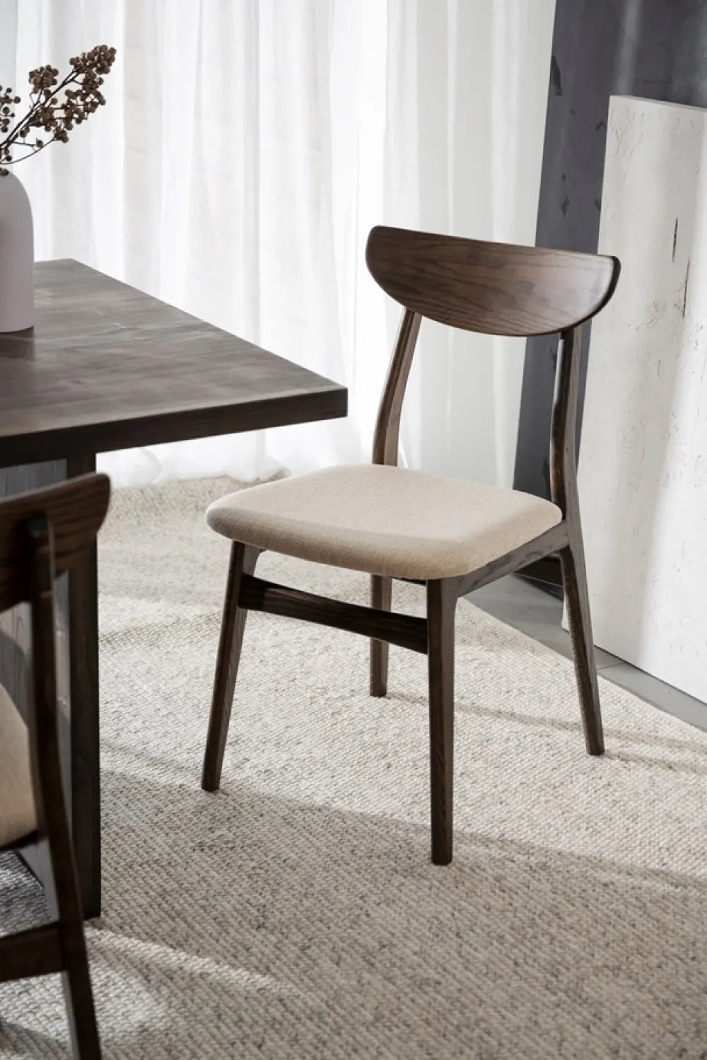 Rowico Home Stol 'Rodham' stol - Brun/Beige