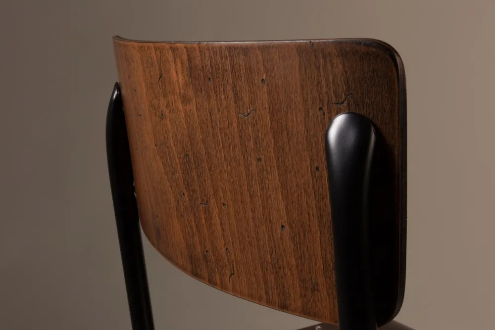 Dutchbone Stol 'Scuola' - Brun