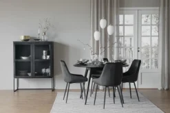 Rowico Home Stol 'Sierra' - Svart Sammet
