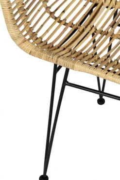 Reforma Stol 'Striped rattan' - Natur/Svart