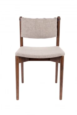 Dutchbone Stol 'Torrance' - Beige/Brun