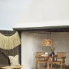 Madam Stoltz Stol 'Wooden rattan' - Natur