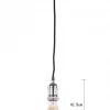 Fair Glare Taklampa 'Chrome' - Glas/Metall