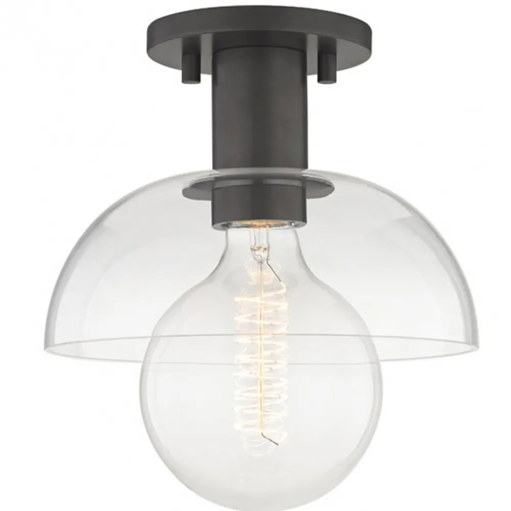 Fair Glare Taklampa 'Glass Shade' - Svart