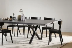 Rowico Home Tilläggsskiva 'Brooklyn' 50x95cm - Mörkbrun