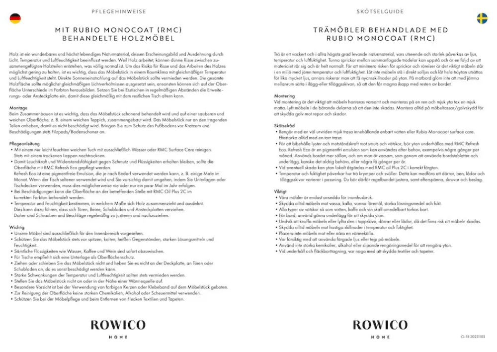Rowico Home Tillägsskiva 'Plainfield' - Brun