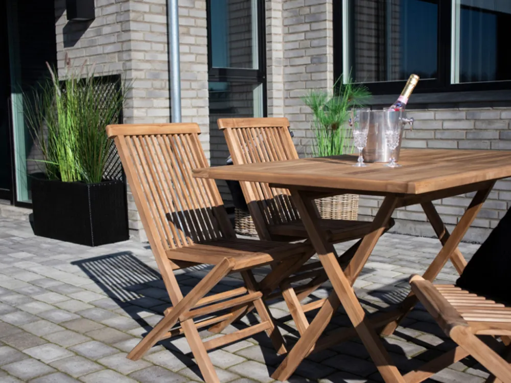 Garden Prestige Trädgårdsbord 'Oviedo' 120x80cm - Ek