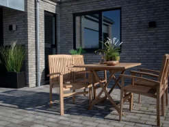 Garden Prestige Trädgårdsbord 'Oviedo' 120x80cm - Ek