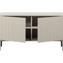 WOOOD TV-bänk ‘New Gravure’ 100 cm - Beige/Svart