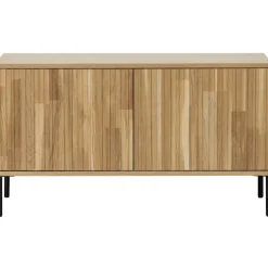 WOOOD TV-bänk ‘New Gravure’ 100 cm - Ek/Svart