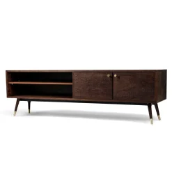Reforma TV-bänk 'Prime' - Valnöt/Mässing