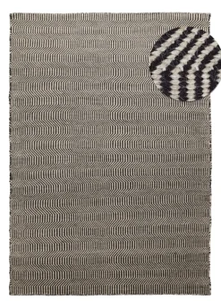 Reforma x Trendcarpet Ullmatta 'Larkana' - Beige/svart