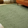 Reforma x Trendcarpet Ullmatta 'Ovelia' - Grön/vit