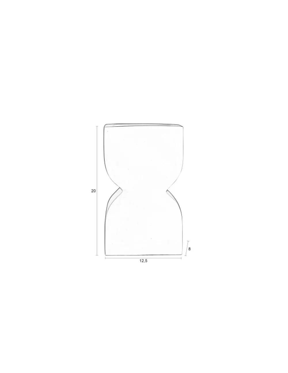 Zuiver Vas Cones S 'Shiny Beige' - Beige